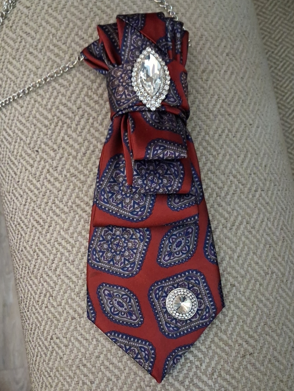 Ketch Upcycled Necktie Necklace